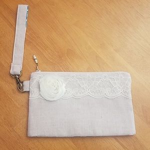 Linen clutch